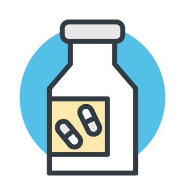 ilaç kavanozu vektör simgesi