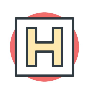 Hastane simge vektör simgesi