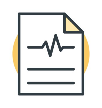 tıbbi rapor vektör simgesi