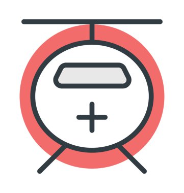 Hava ambulans vektör simgesi