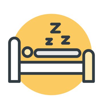 Uyuyan vektör simgesi