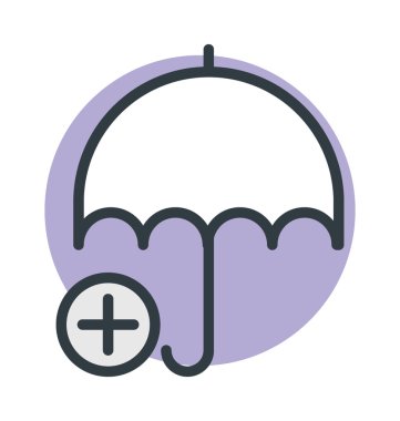 Tıbbi Sigorta vektör simgesi