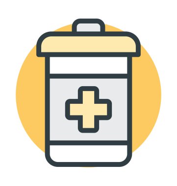 ilaç kavanozu vektör simgesi