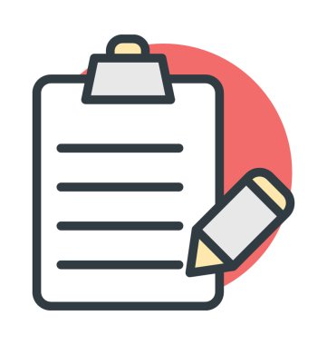 Reçete Vektör Simgesi