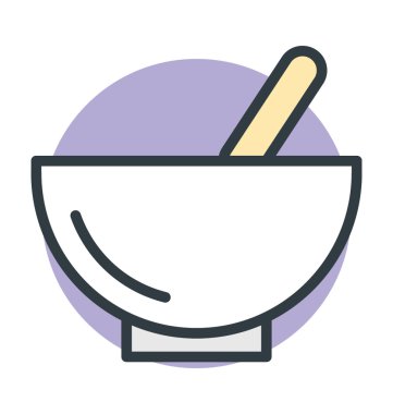 Havan ve tokmak vektör simgesi