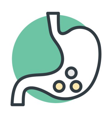 Mide vektörü simgesi