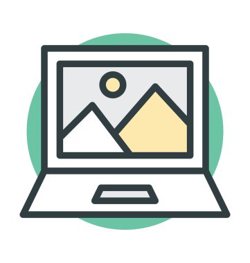 Laptop vektör simgesi