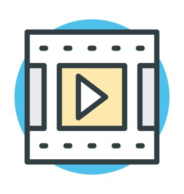 ortam oynatıcı vektör simgesi