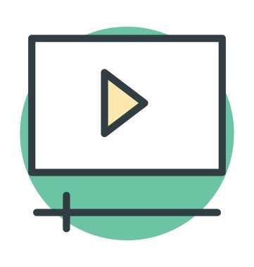 ortam oynatıcı vektör simgesi