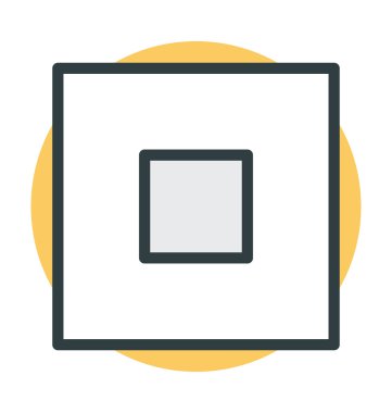 Dur düğmesi vektör simgesi