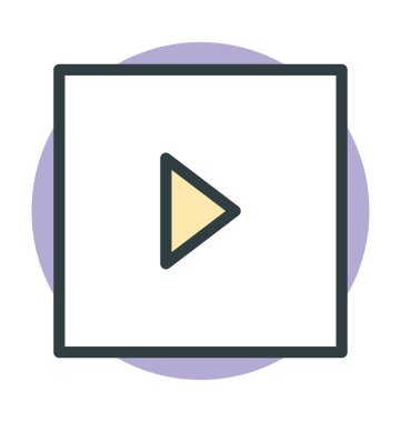 çalma düğmesi vektör simgesi