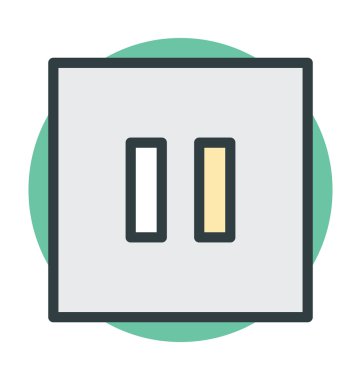 düğme vektör simgesini duraklat