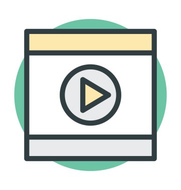 ortam oynatıcı vektör simgesi