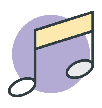 müzik notu vektör simgesi