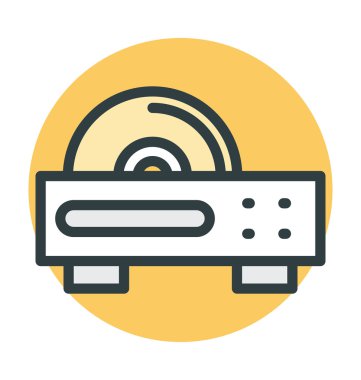 CD çalar vektör simgesi