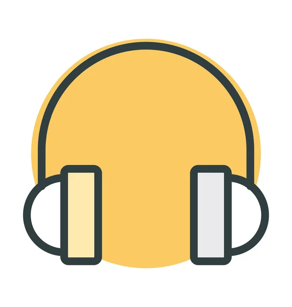 Headphones Vector Icon — Stock Vector