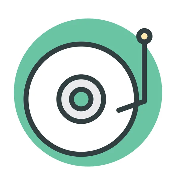 Vector reproductor de vinilo icono — Vector de stock