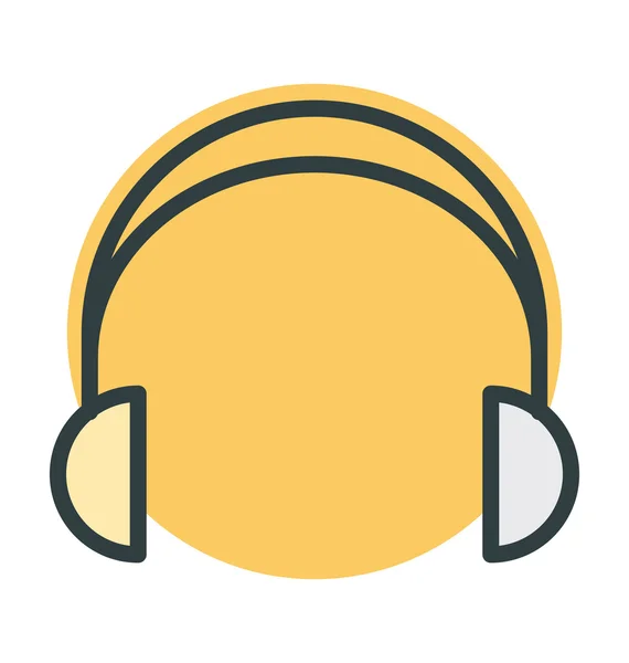 Auriculares vector icono — Vector de stock