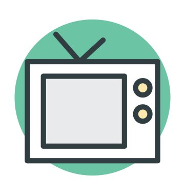 televizyon vektör simgesi
