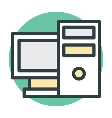 bilgisayar vektör simgesi