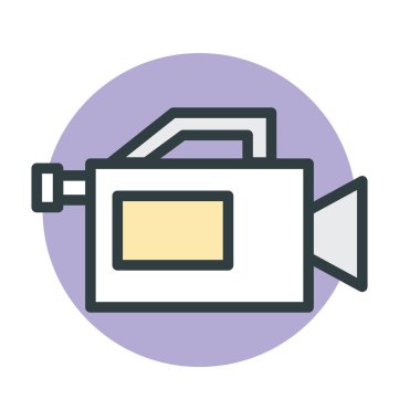 video kamera vektör simgesi