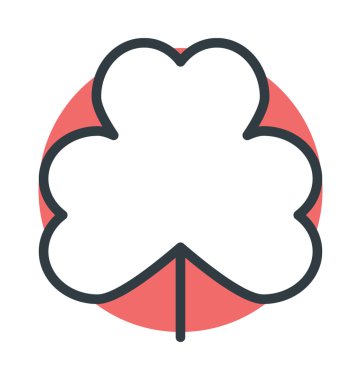 Yonca renkli vektör simgesi