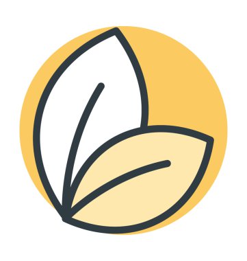 Ekoloji renkli vektör simgesi