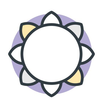 Ayçiçeği renkli vektör simgesi