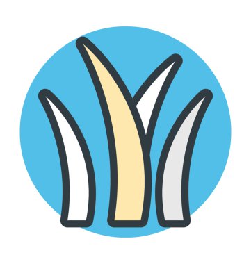 Aloe Vera renkli vektör simgesi