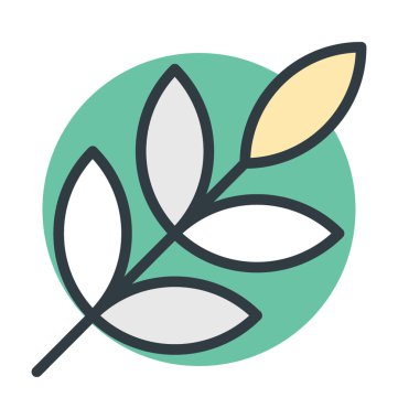 Dal renkli vektör simgesi