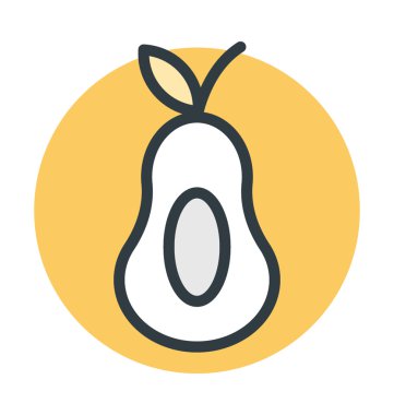 Armut renkli vektör simge yarısı