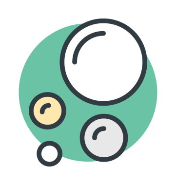 Sabun köpüğü renkli vektör simgesi