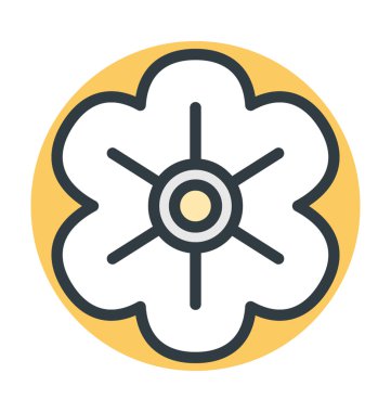 Çin çiçek renkli vektör simgesi