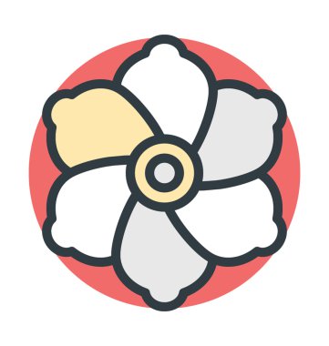 Şekil çiçek renkli vektör simge girdap