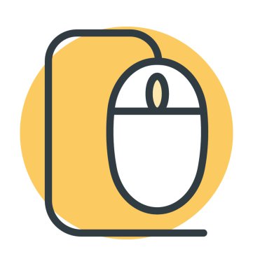 Bilgisayar fare renkli vektör çizim