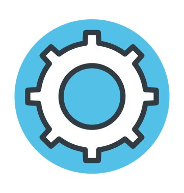 Ağ Yazıcı renkli vektör simgesi