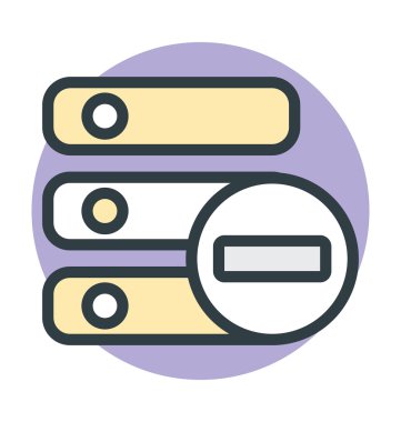 Sunucu Kaldır işareti ile vektör çizim renkli