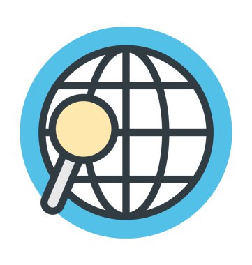 Genel arama vektör çizim renkli