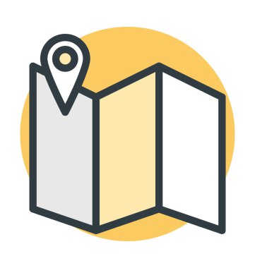 Gezinti vektör çizim renkli