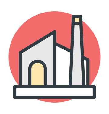 Tarihi bina vektör çizim renkli