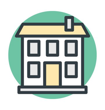 Araba garaj renkli vektör simgesi