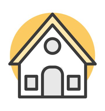 Açık hava işareti renkli vektör simgesi