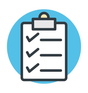 Yatak renkli vektör simgesi