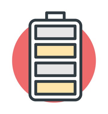 Tam pil renkli vektör simgesi