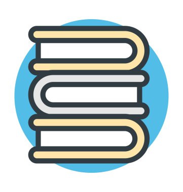 Edebiyat renkli vektör simgesi