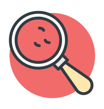 Bakteriyel büyütme renkli vektör simgesi