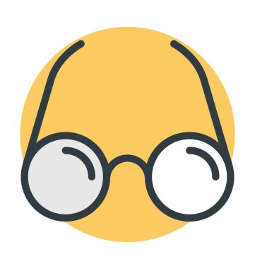 gözlük renkli vektör simgesi