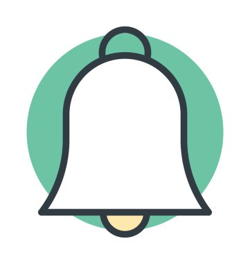 Bell renkli vektör simgesi