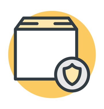 Oy sandığı renkli vektör simgesi