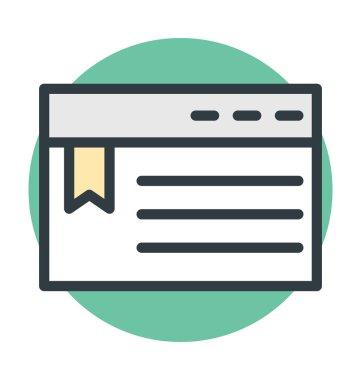 Yer imi hizmeti renkli vektör simgesi